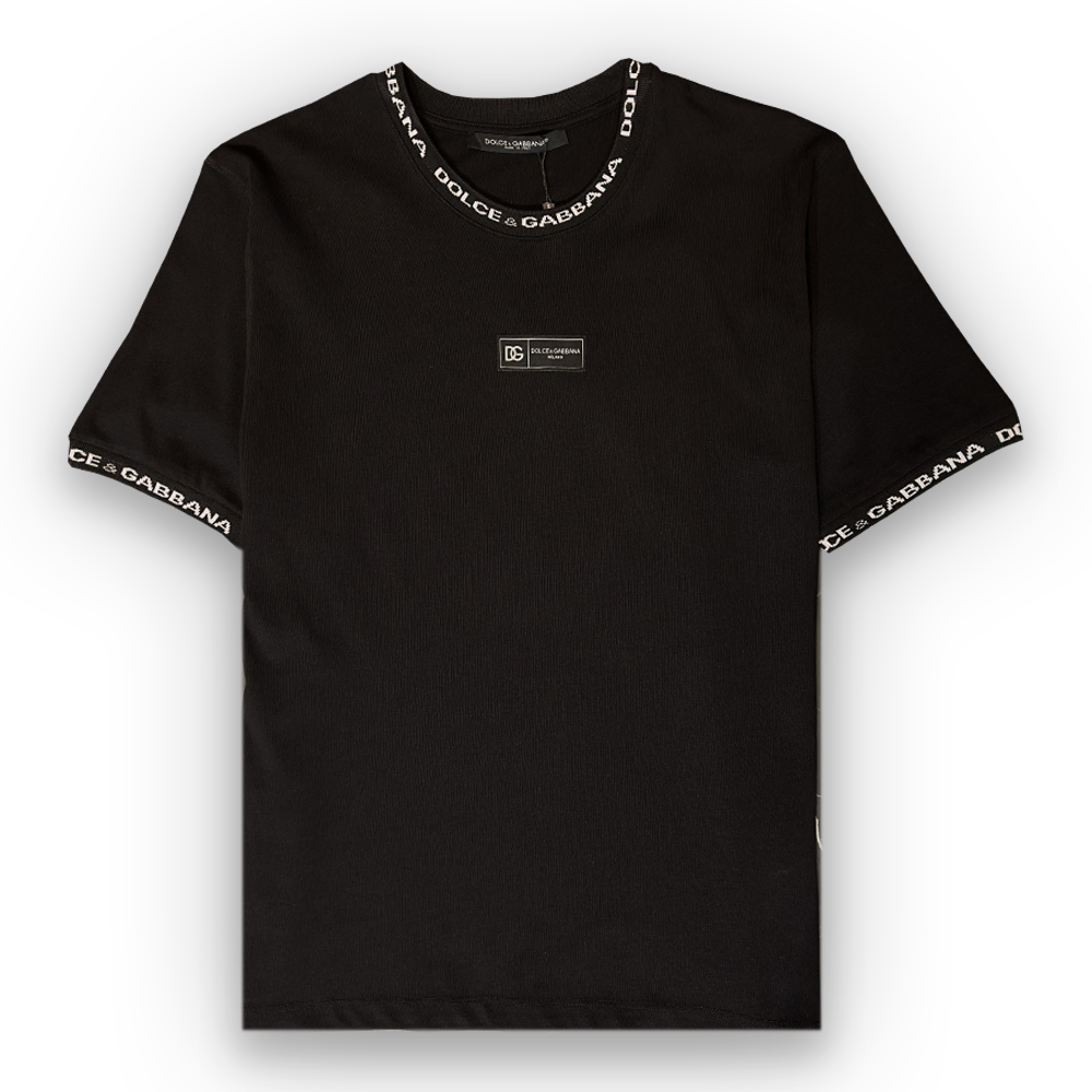 DOLCE&GABBANA Cotton T-shirt with All Over Logo