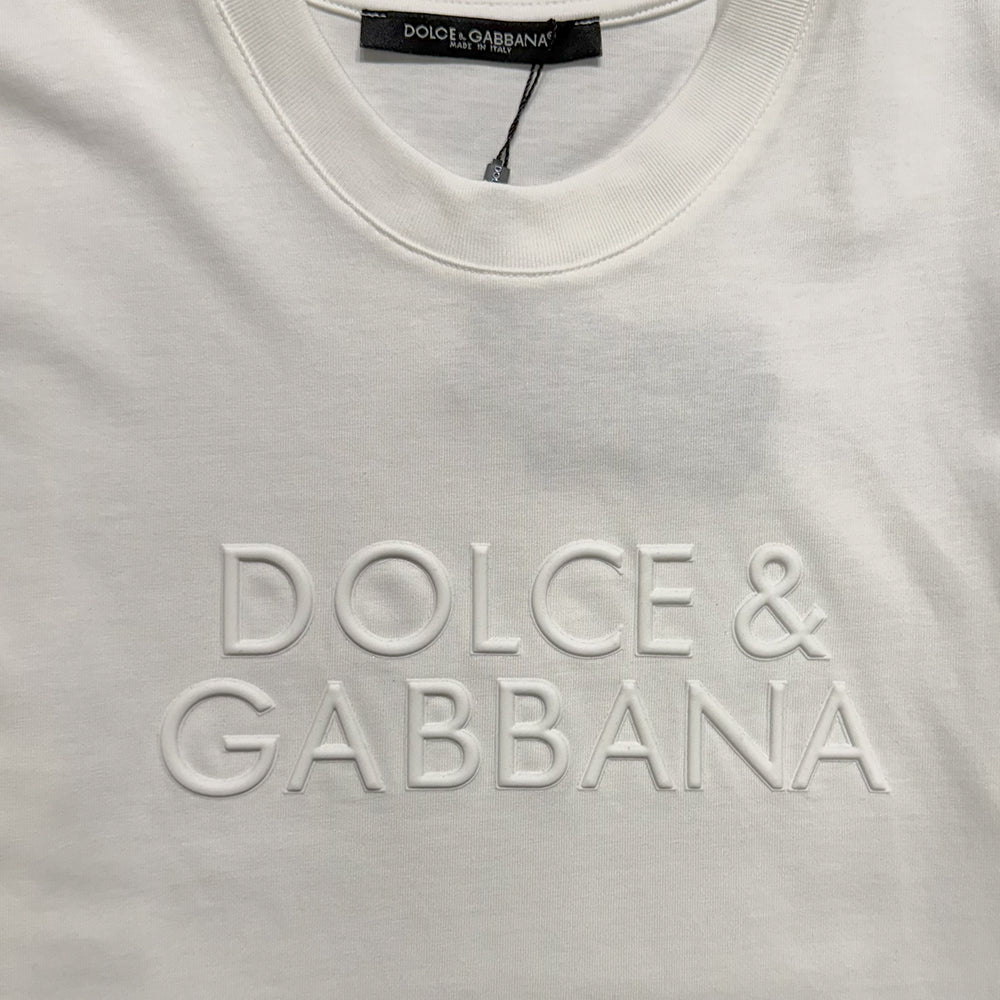 DOLCE&GABBANA Cotton T-shirt With Logo Embossing