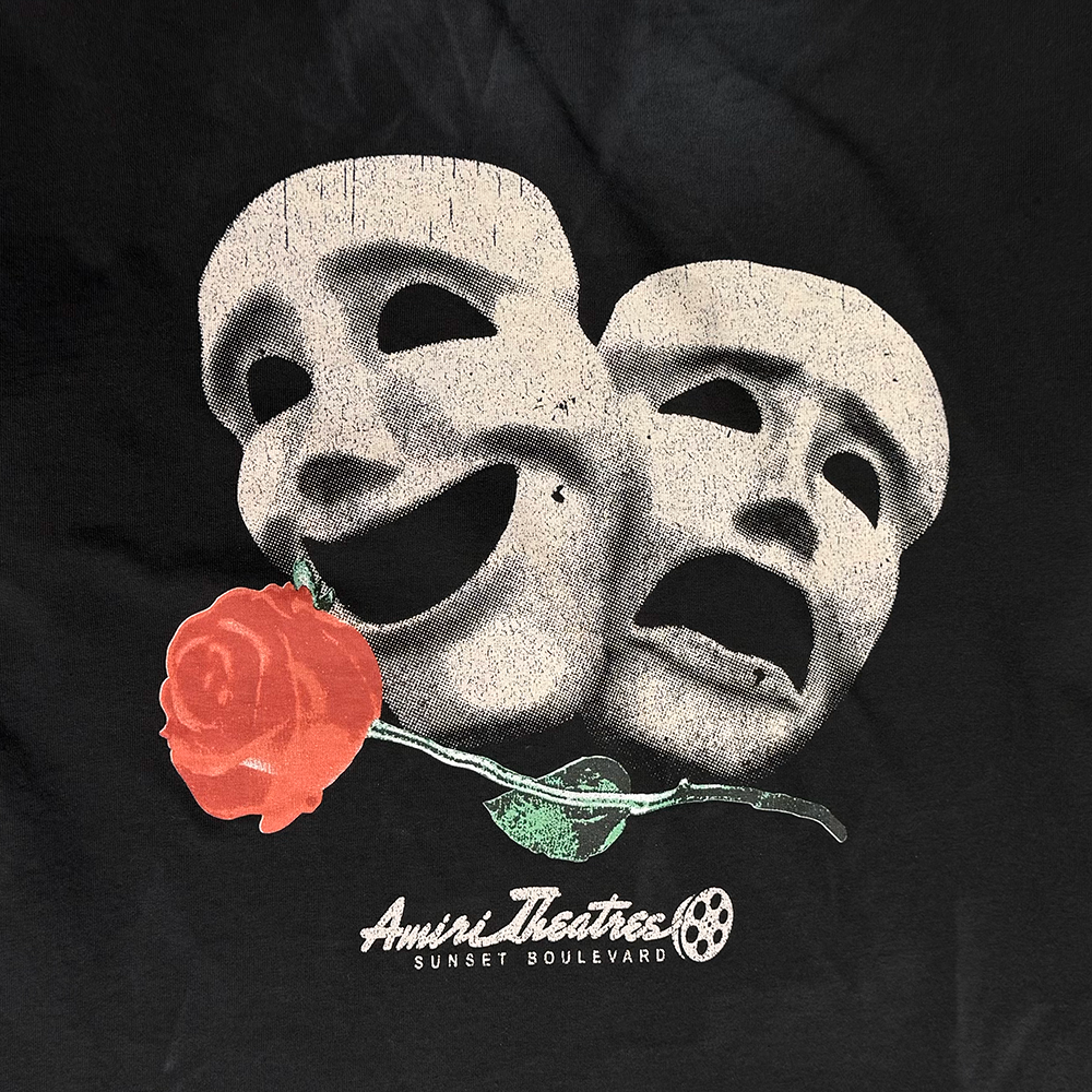 AMIRI Theatre Masks Large Fit Logo Print T-shirt