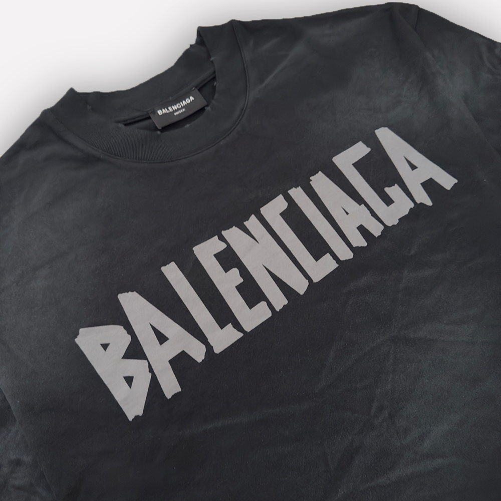 BALENCIAGA Faded Effect T-Shirt Large Fit