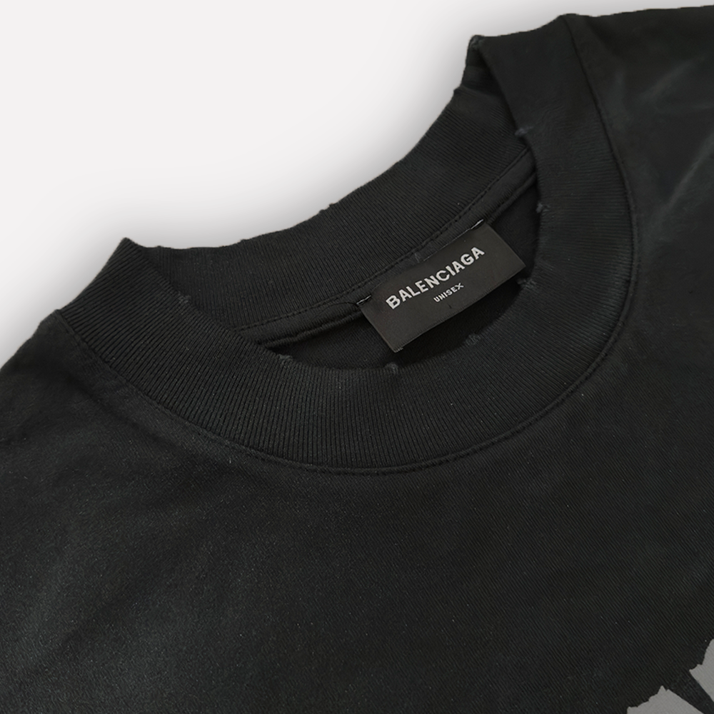 BALENCIAGA Faded Effect T-Shirt Large Fit