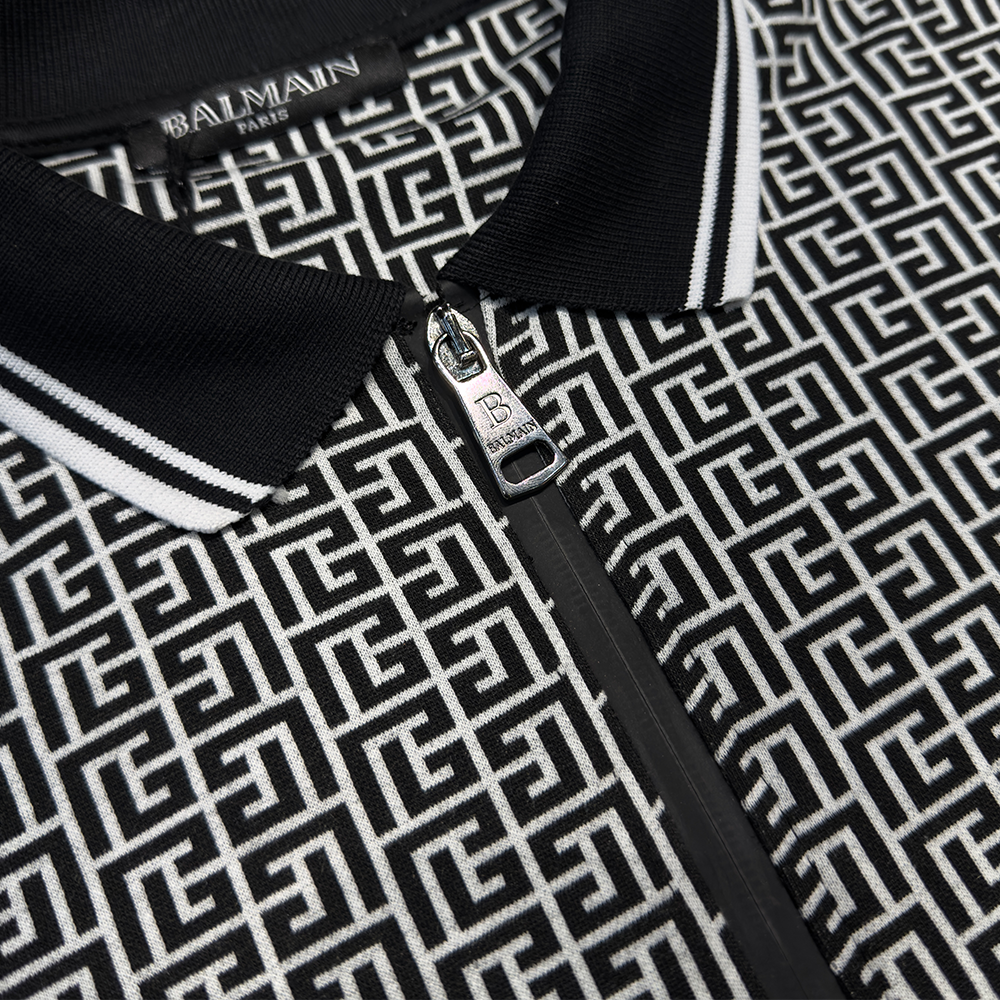 BALMAIN Labyrinth Polo Shirt