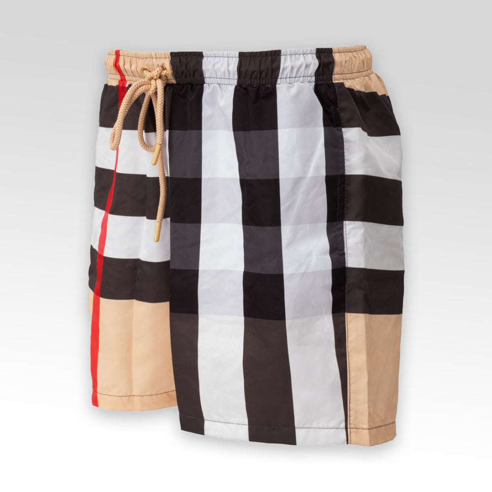 BURBERRY Check Swim Shorts