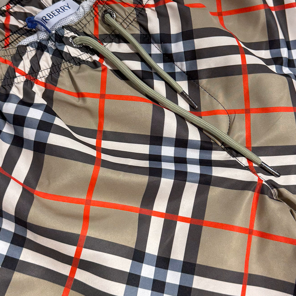 BURBERRY Check Swim Shorts