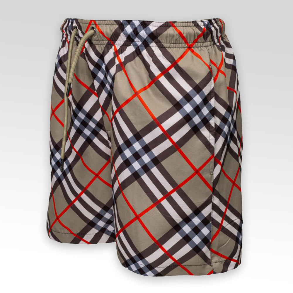 BURBERRY Check Swim Shorts