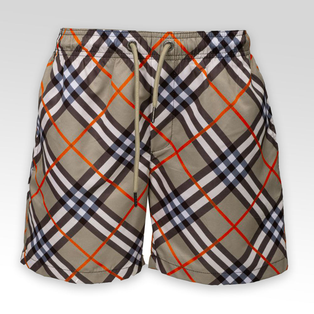 BURBERRY Check Swim Shorts