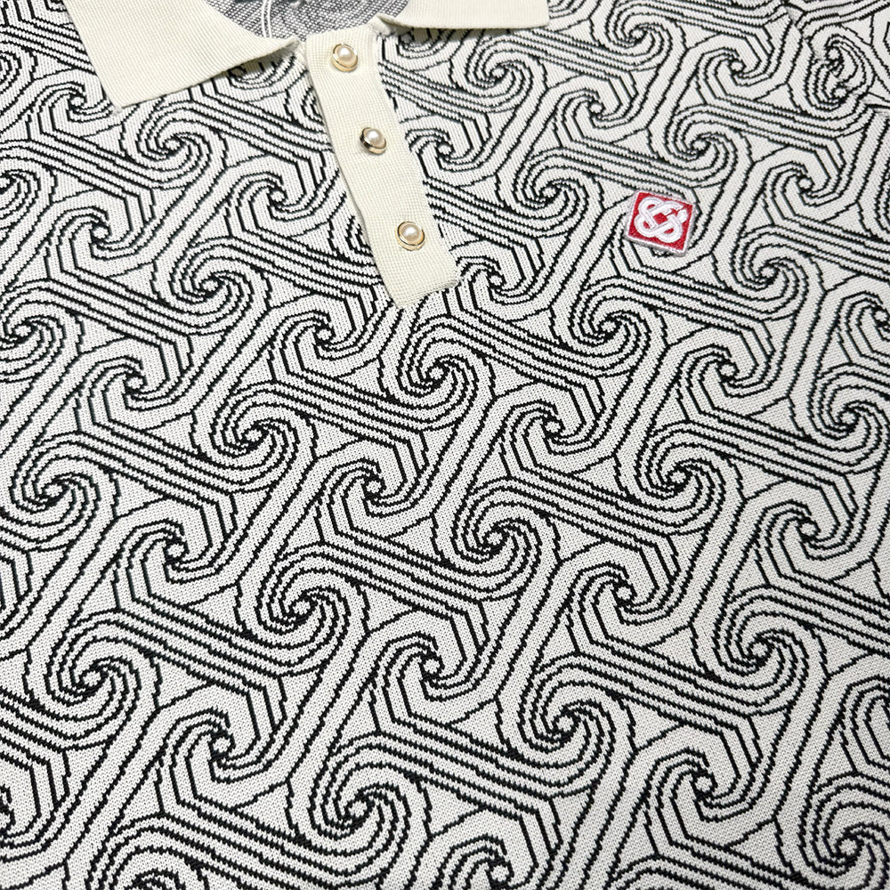 Monogram Knit Polo Shirt