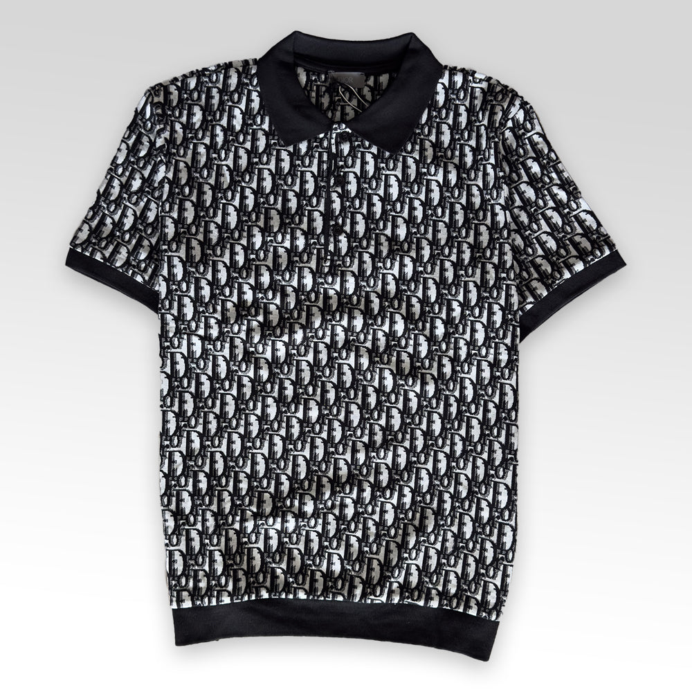 DIOR Oblique Polo Shirt-Short Set