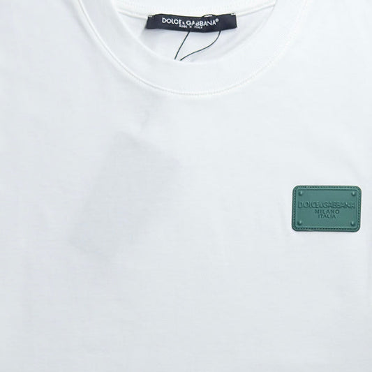 Cotton T-shirt With Branded Tag