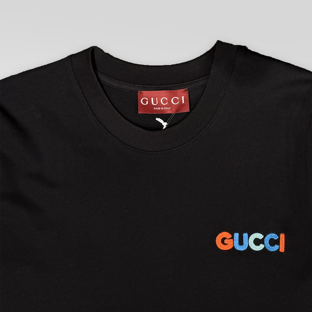 GUCCI Cotton T-shirt With Embroidery