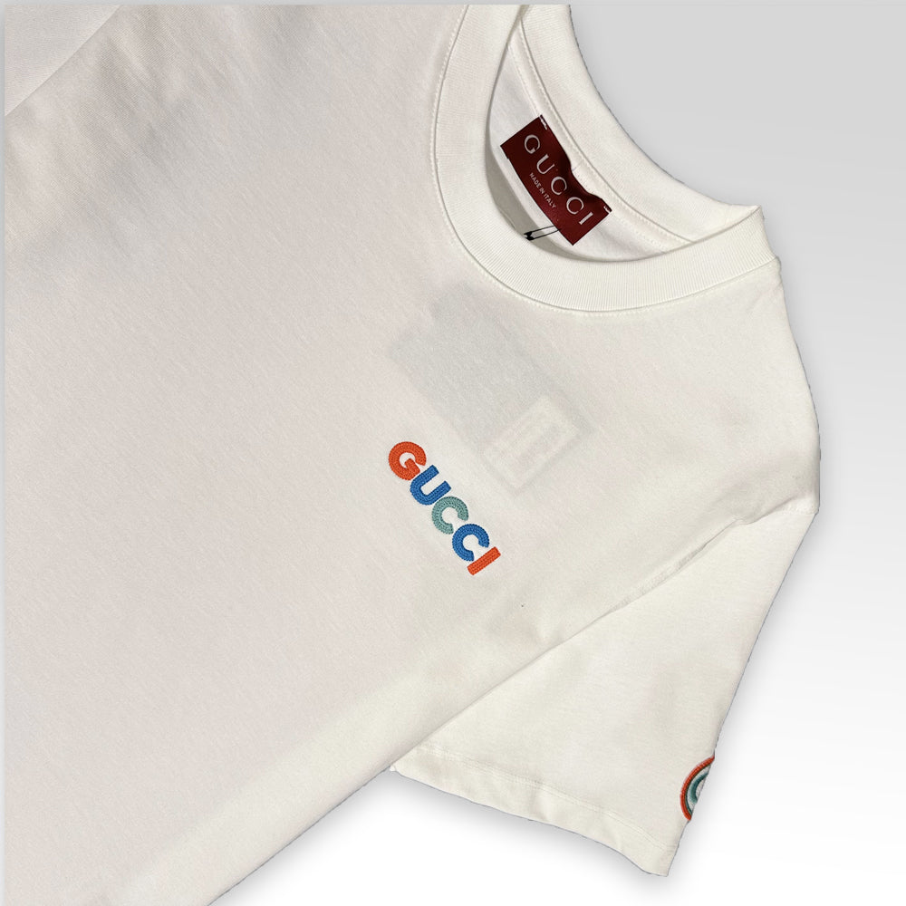 GUCCI Cotton T-shirt With Embroidery