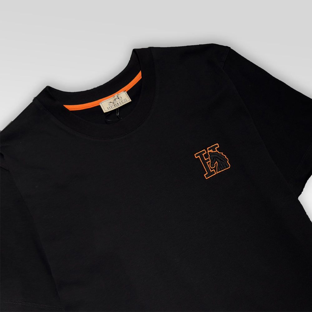 HERMES Logo embroidered T-Shirt
