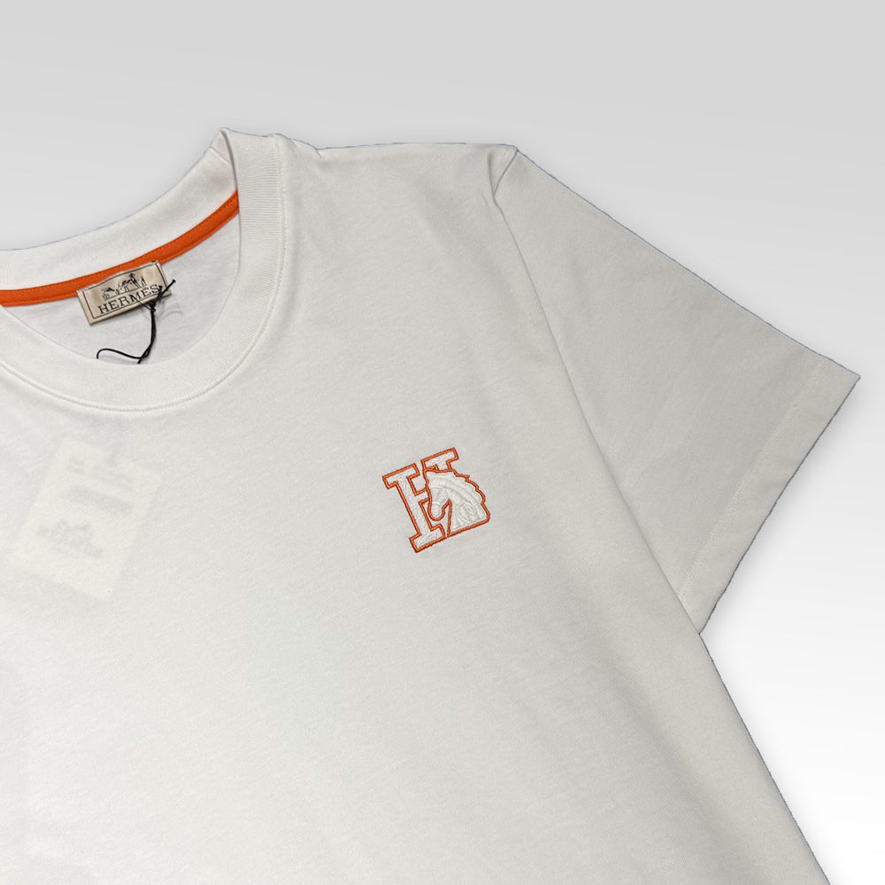 HERMES Logo embroidered T-Shirt