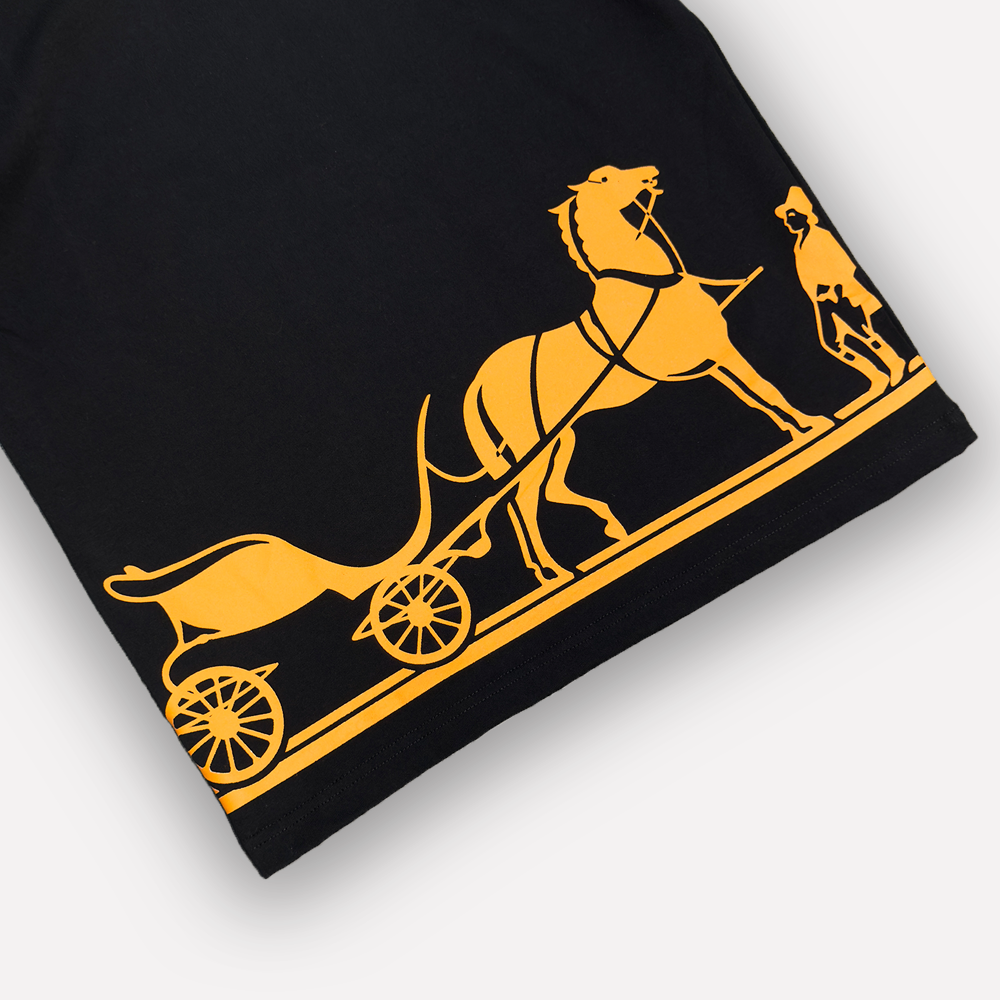HERMES Logo Print T-shirt
