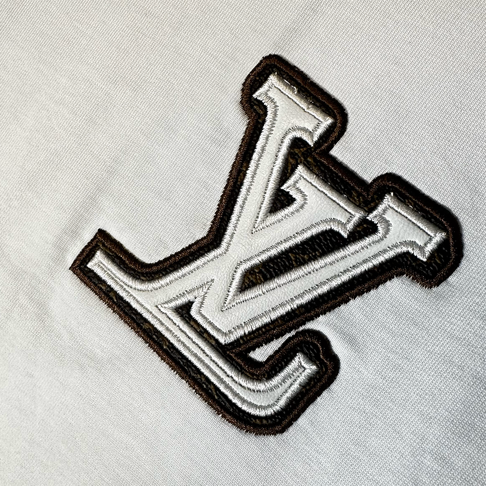 LV  Leather Patch Logo T-Shirt