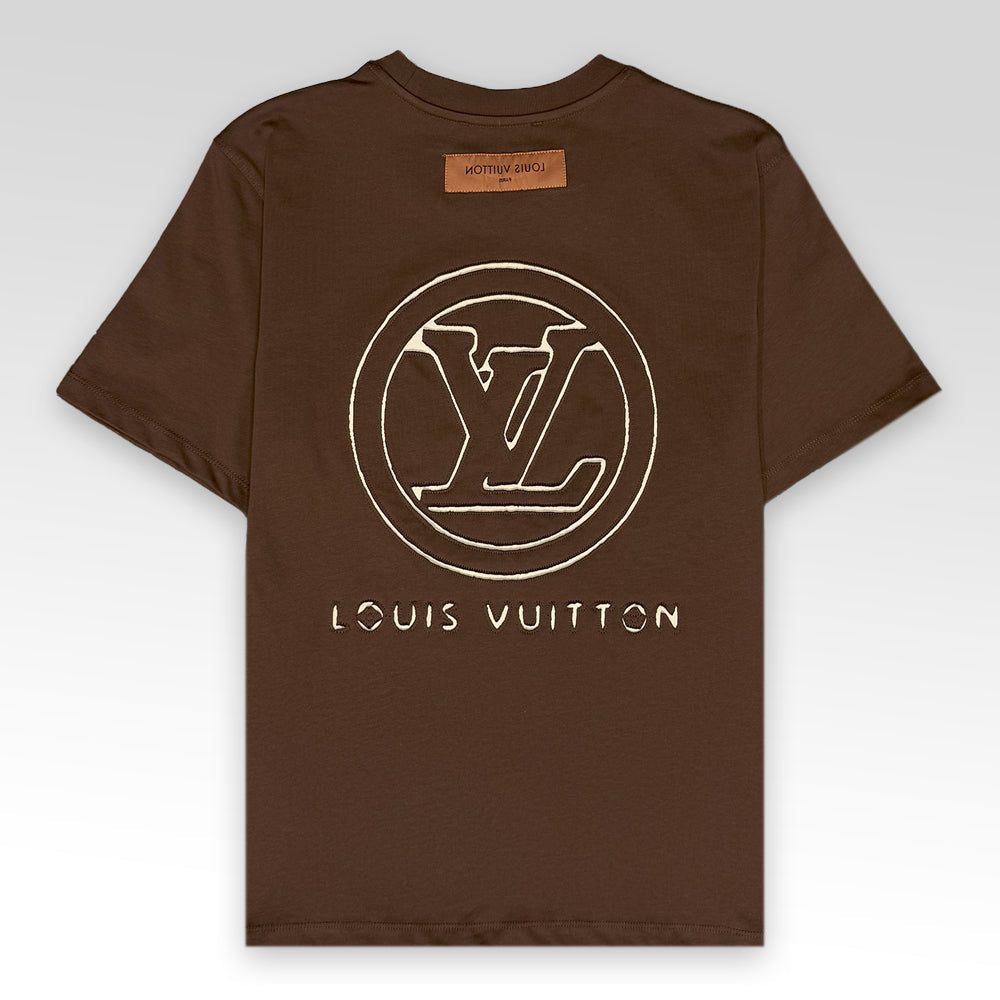 LV Logo Embroidered T-Shirt