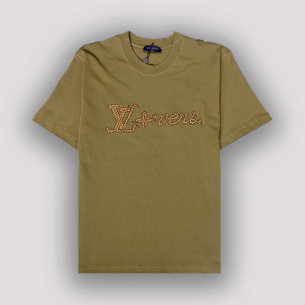 LV Embroidered Signature Cotton T-Shirt