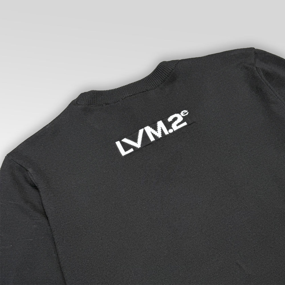 LV Short-Sleeved Cotton Crewneck Knitwear
