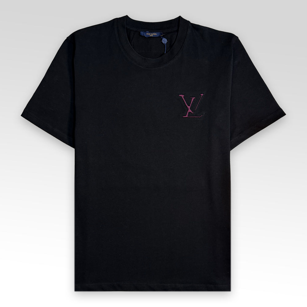 LV Logo Embroidered T-Shirt