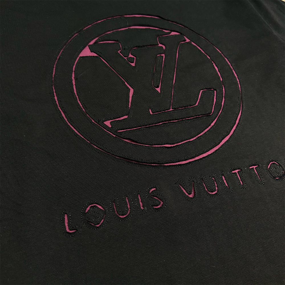 LV Logo Embroidered T-Shirt
