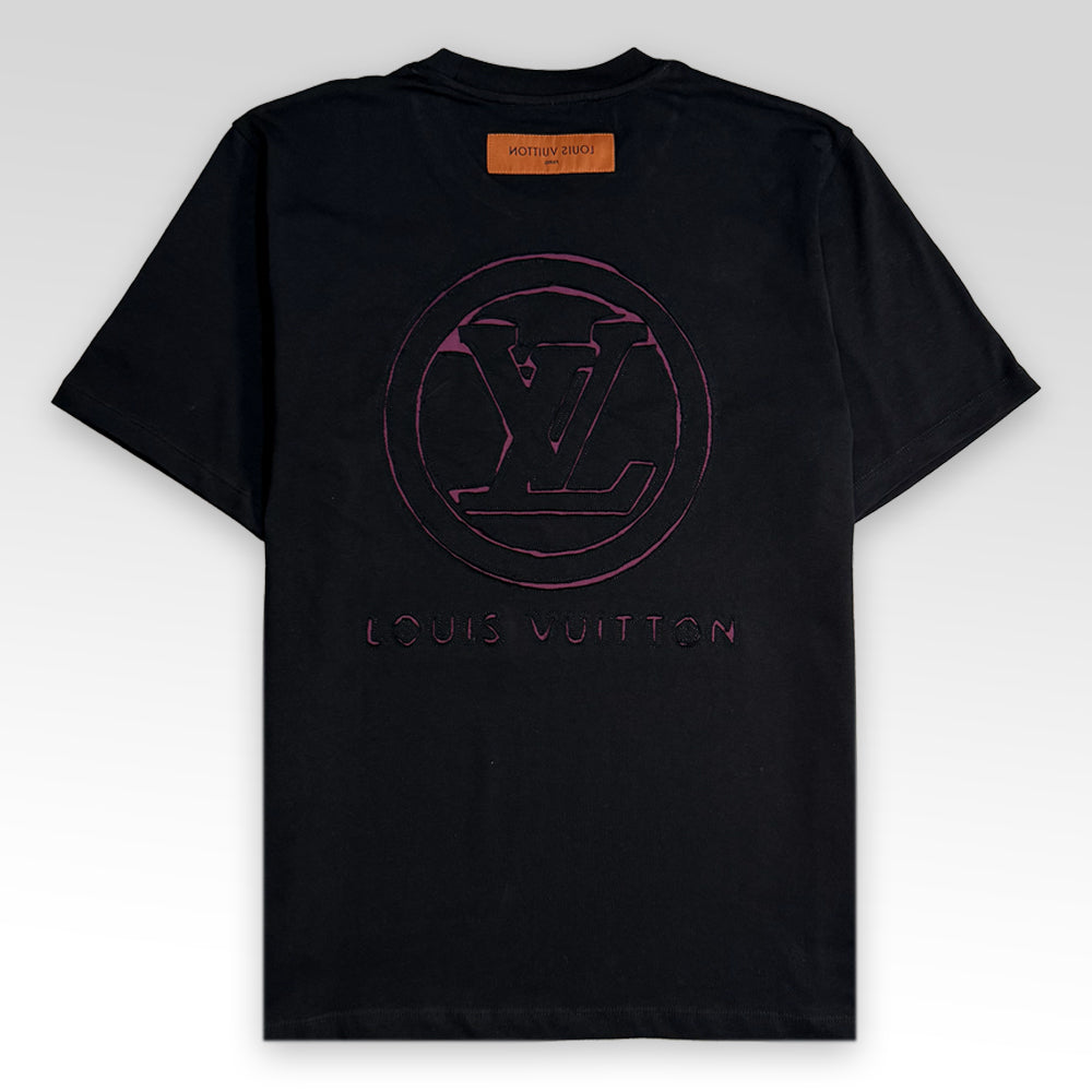 LV Logo Embroidered T-Shirt