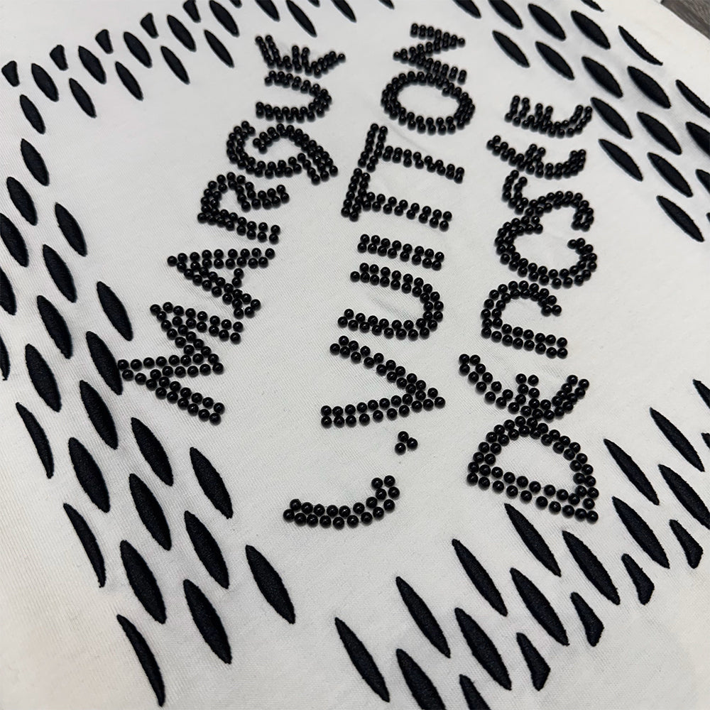 LV Embroidered Cotton T-shirt