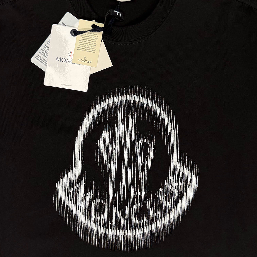 MONCLER Blurred Logo Cotton T-shirt