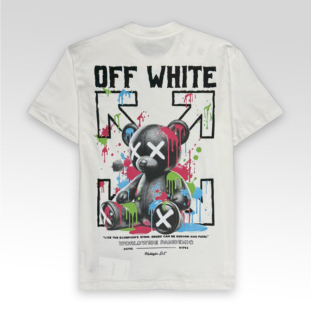 OFF-WHITE X KAWS Logo Print T-Shirt