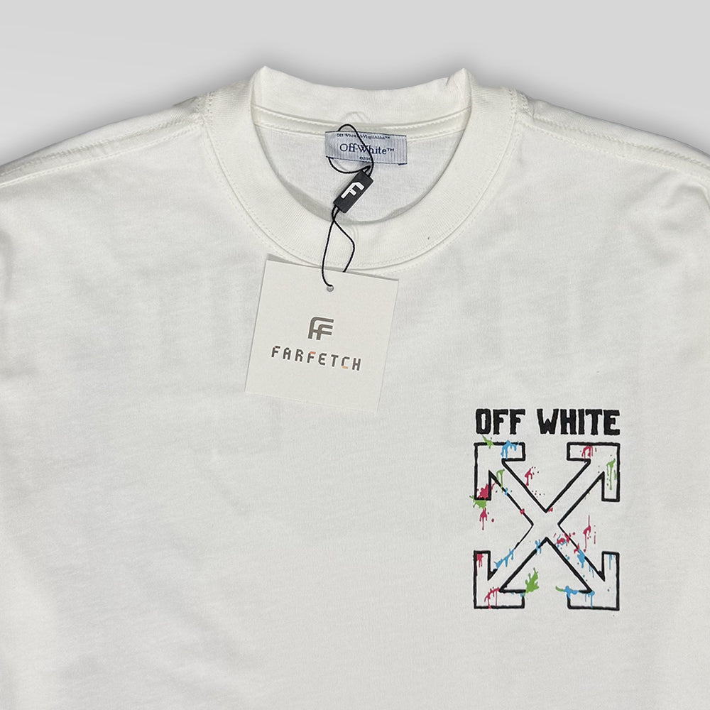 OFF-WHITE X KAWS Logo Print T-Shirt