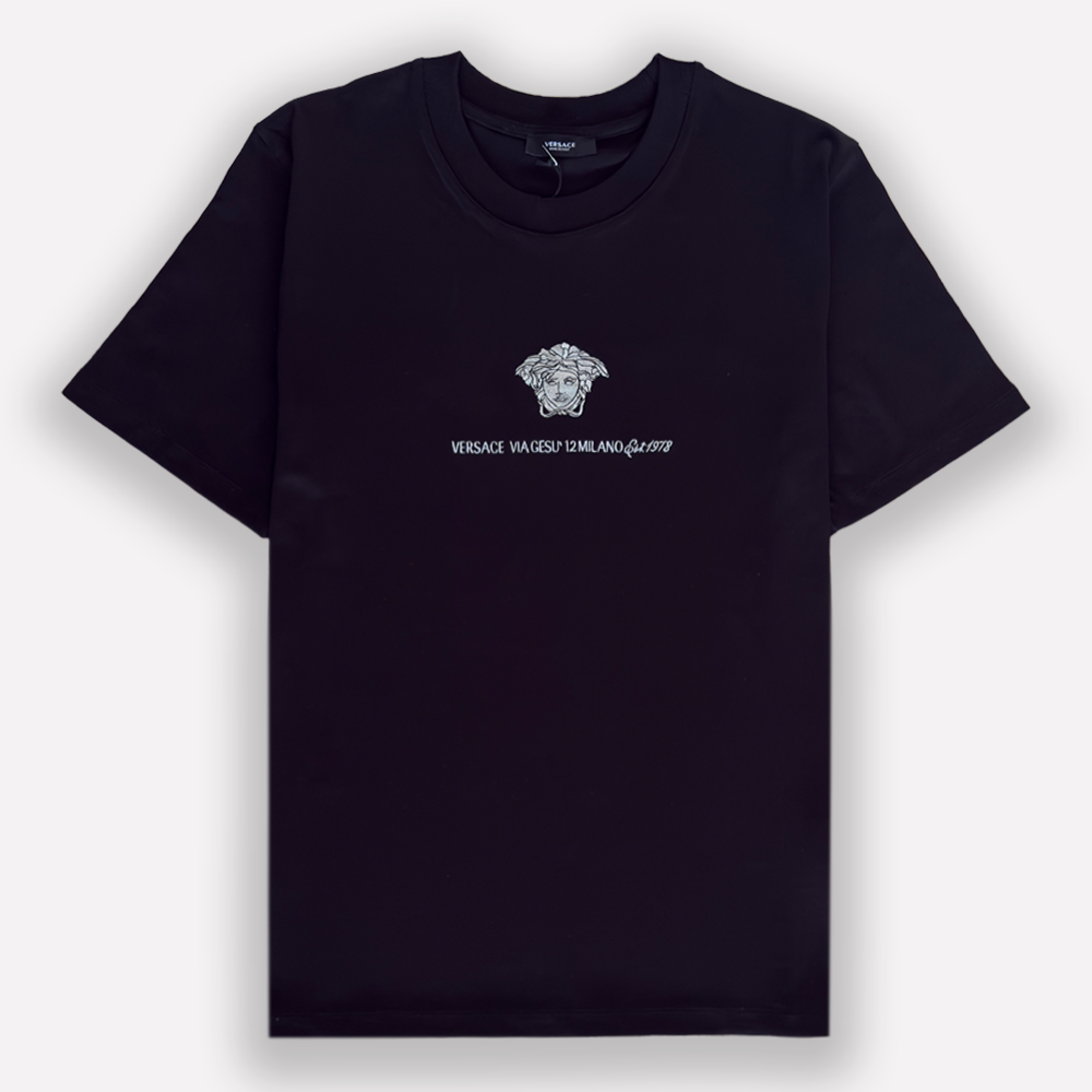 VERSACE Embroidered Medusa Milano T-Shirt