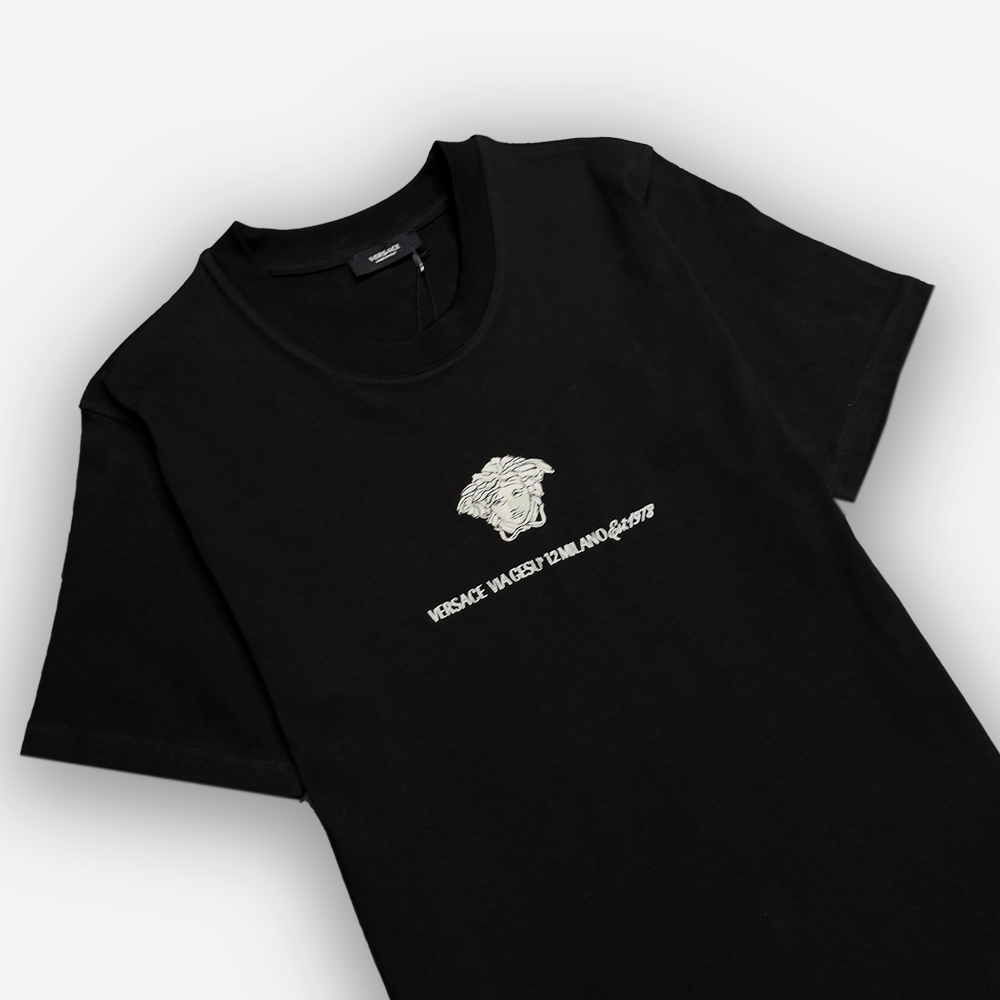 VERSACE Embroidered Medusa Milano T-Shirt