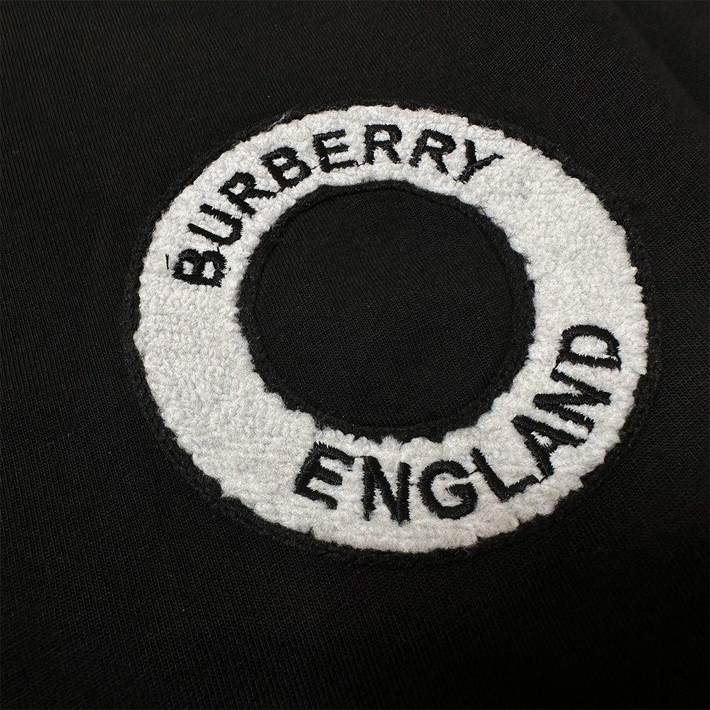 BURBERRY Logo Embroidered Cotton T-shirt