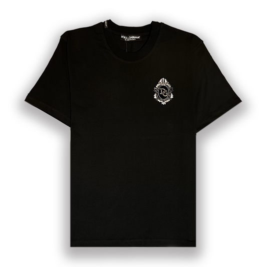 DOLCE&GABBANA Cotton t-shirt with heraldic patch