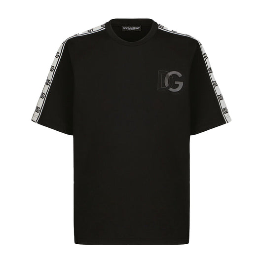 DOLCE&GABBANA T-shirt with DG-logo bands