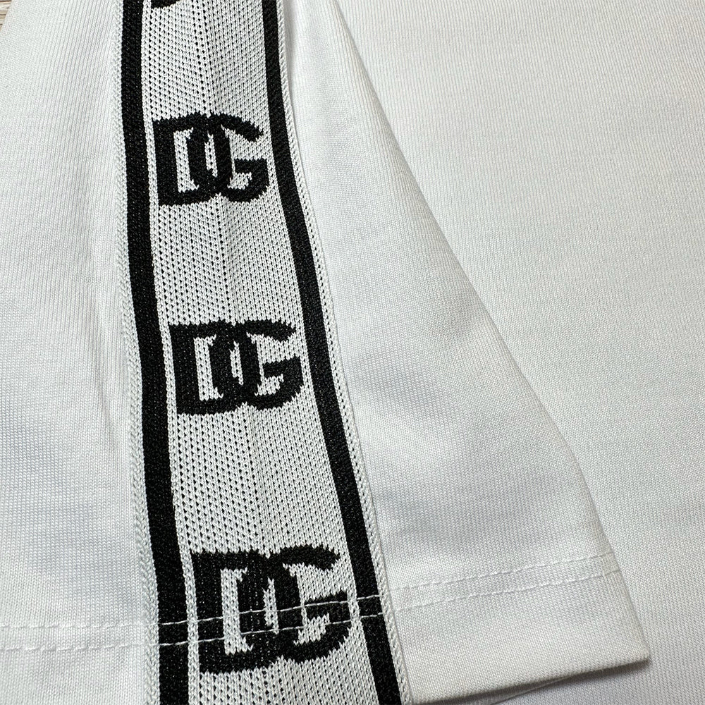 DOLCE&GABBANA T-shirt with DG-logo bands