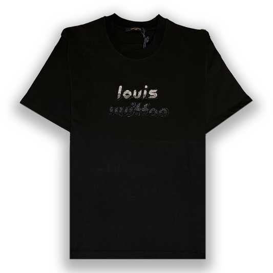 LV  Bead-Embroidered Cotton T-Shirt