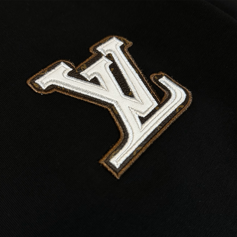 LV  Leather Patch Logo T-Shirt