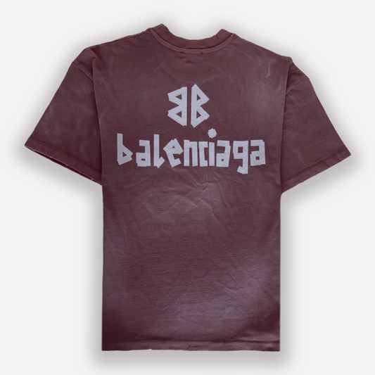 BALENCIAGA Faded Effect T-Shirt Large Fit