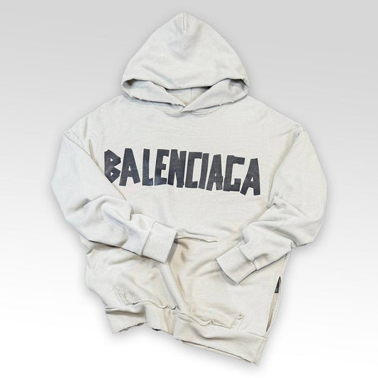 Faded Effect Oversized Hoodie