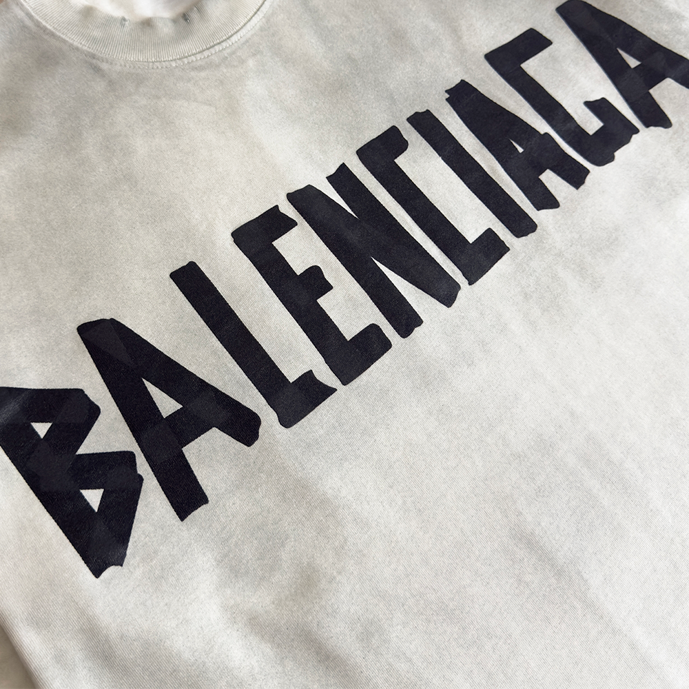 BALENCIAGA Vintage Effect Oversized T-shirt