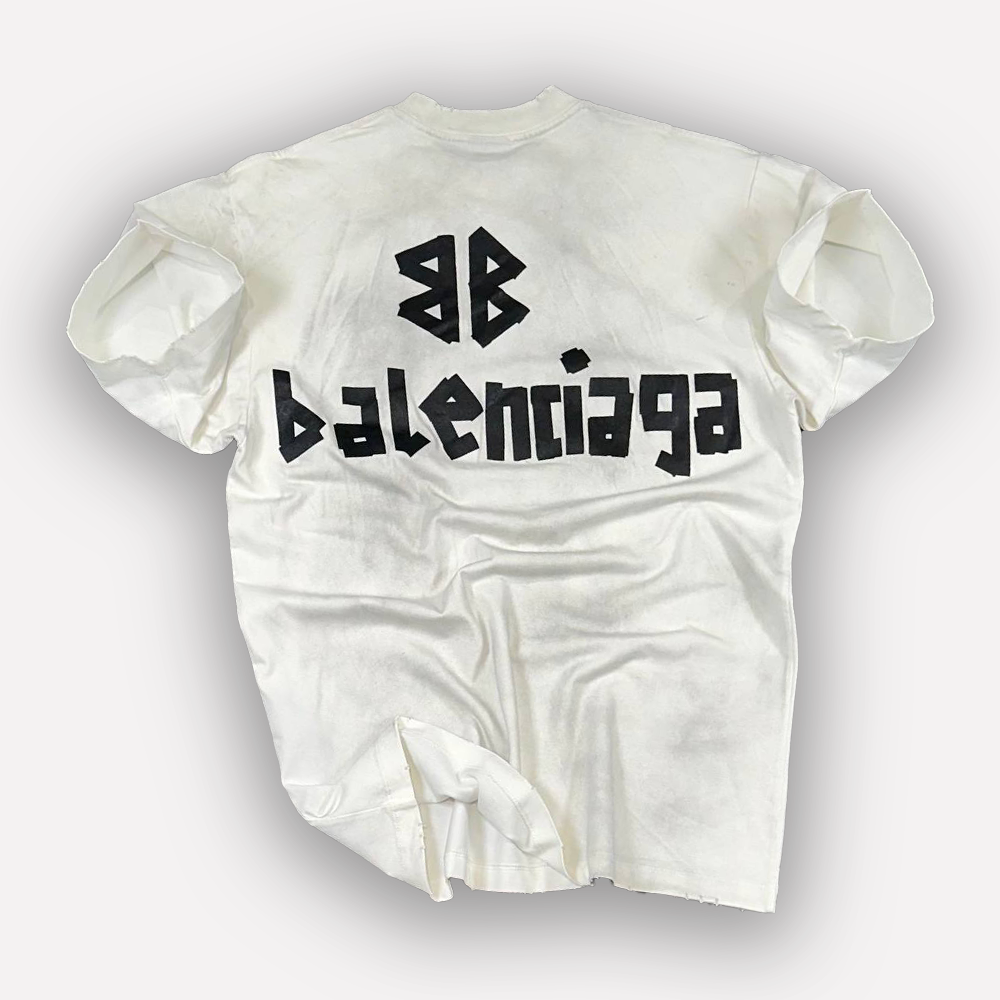 BALENCIAGA Vintage Effect Oversized T-shirt