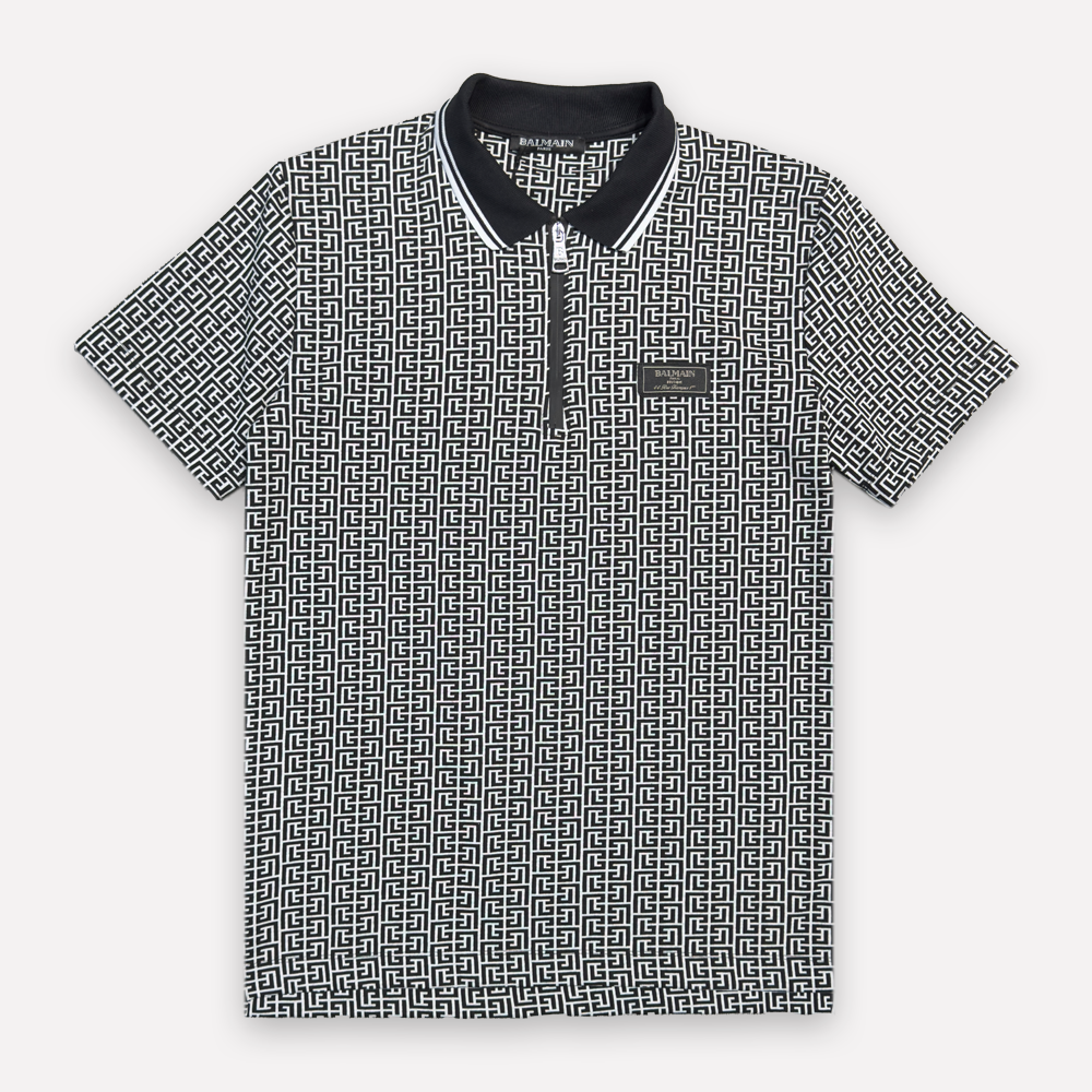 BALMAIN Labyrinth Polo Shirt