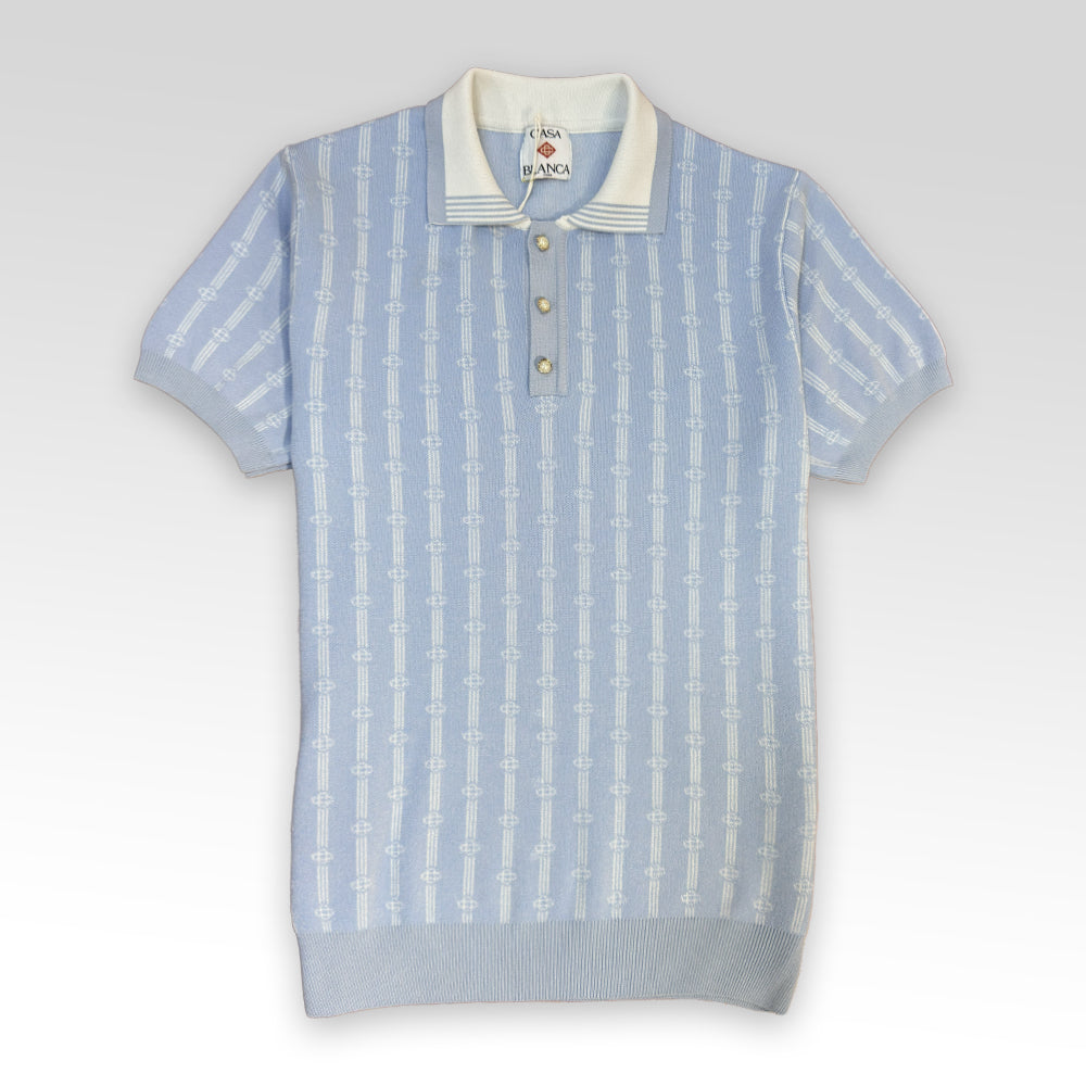 Monogram Knit Polo Shirt