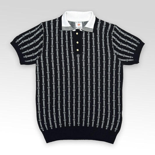 Monogram Knit Polo Shirt