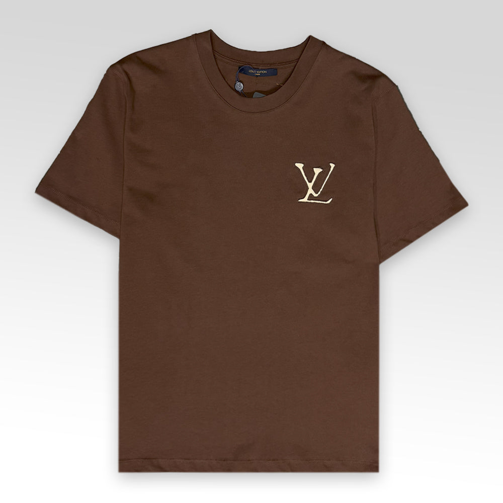 LV Logo Embroidered T-Shirt