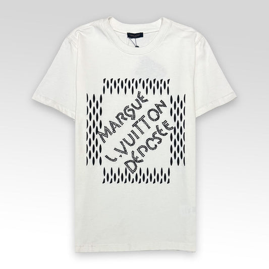 LV Embroidered Cotton T-shirt