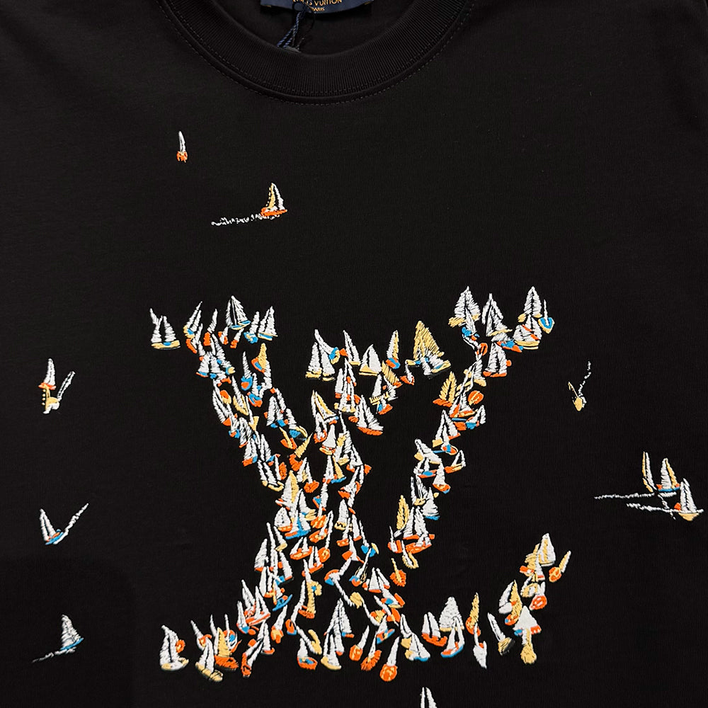 LV Logo Print T-Shirt