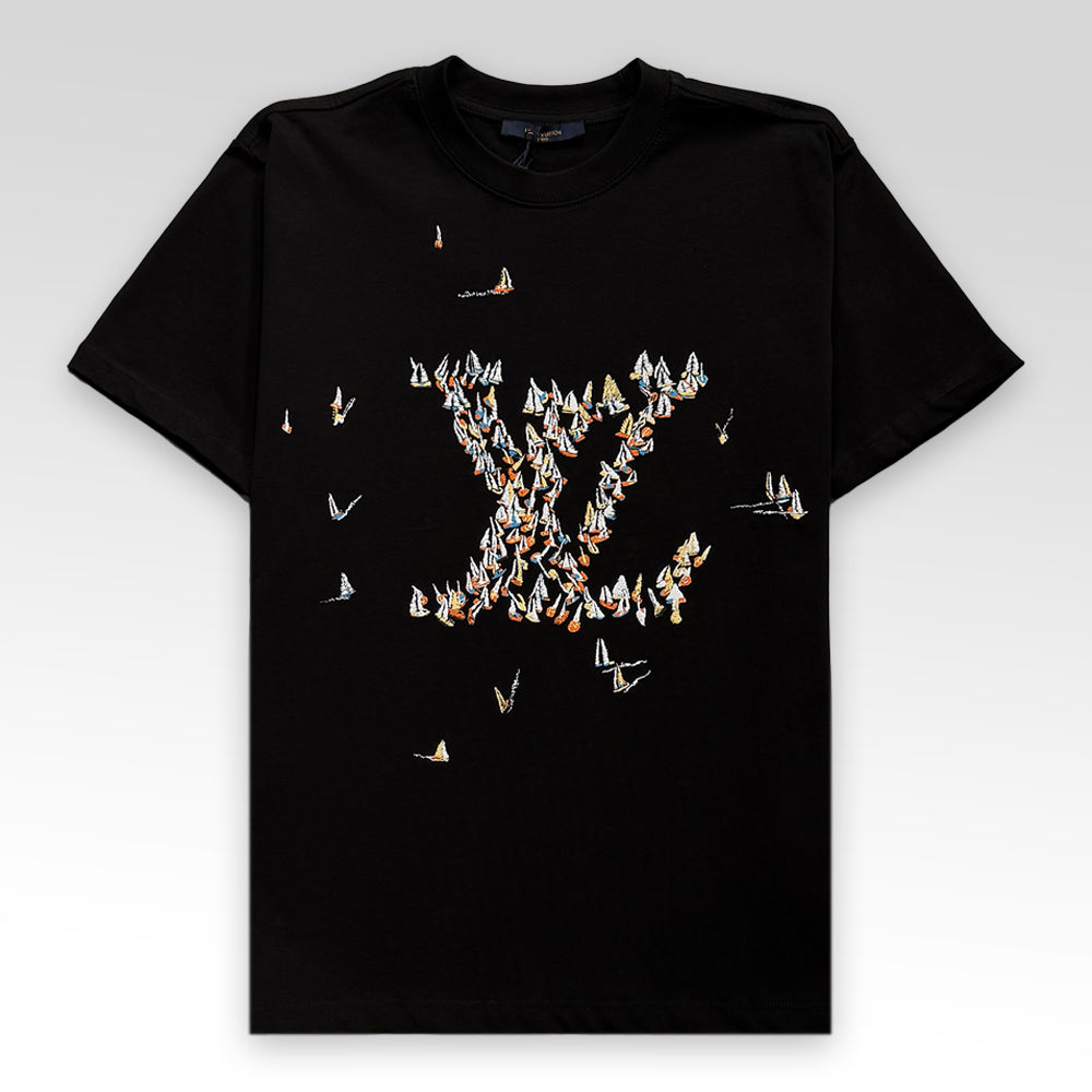 LV Logo Print T-Shirt