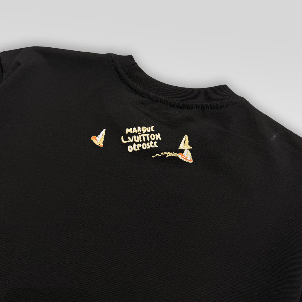LV Logo Print T-Shirt