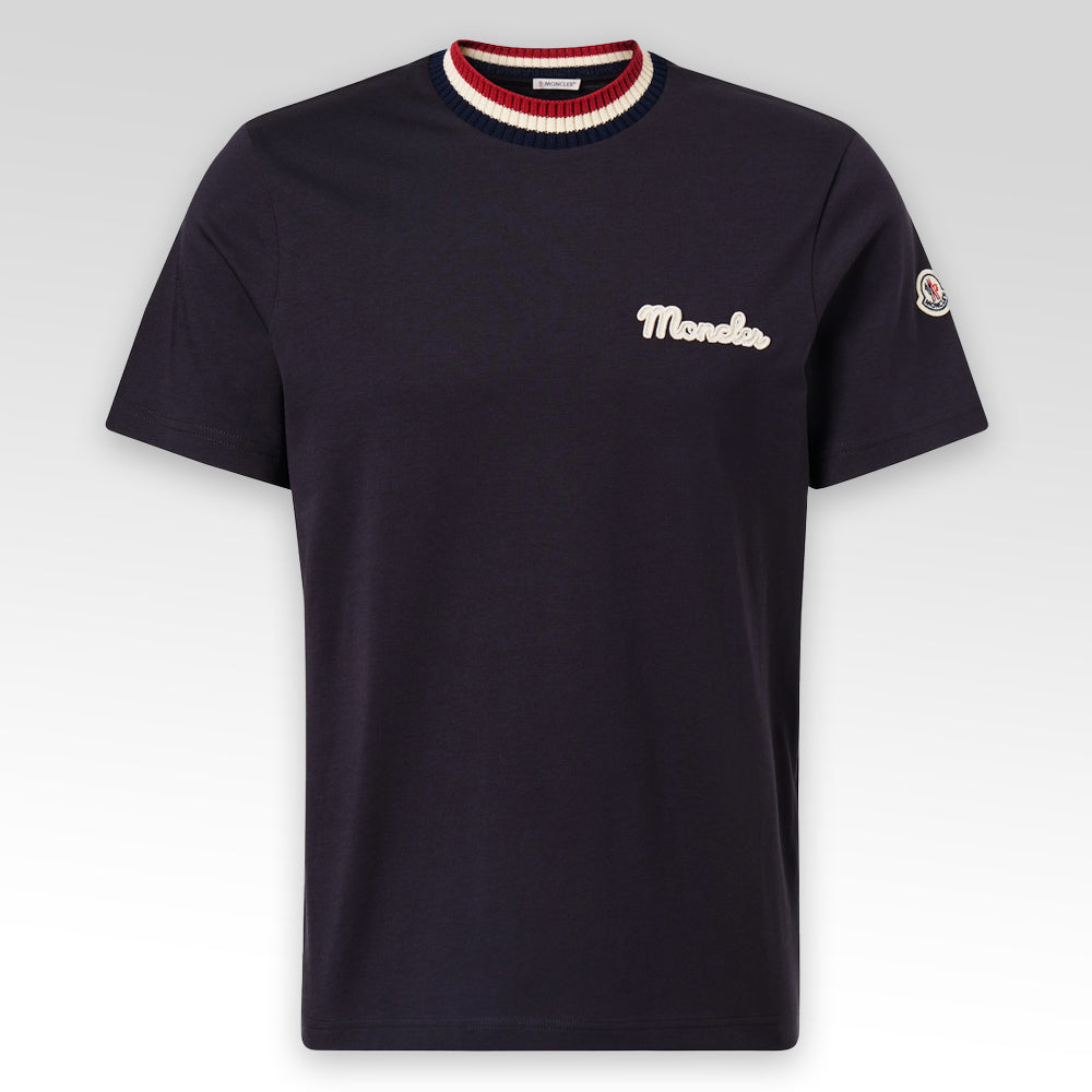 Embroidered Logo Cotton T-Shirt